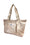 Beige transport bag with Chrysanthemum patterns