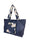 Sac de transport bleu marine motifs Chrysanthème