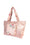 Pink transport bag with Chrysanthemum patterns