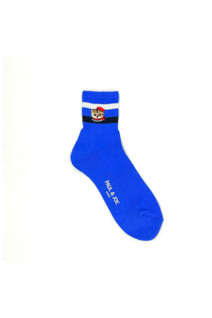 Nounette in Paris blue socks