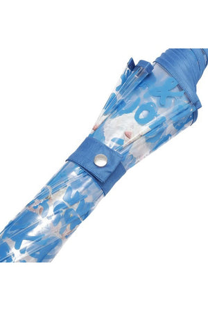 Parapluie motif chat détail - Bleu