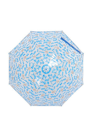 Parapluie motif chat dos - Bleu