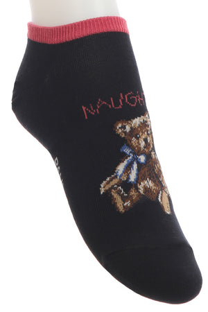Paire de chaussettes à motif ourson Naughty Bear porté - Noir