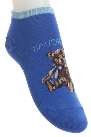Paire de chaussettes à motif ourson Naughty Bear porté - Bleu
