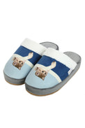 Cat print chunky sole slippers