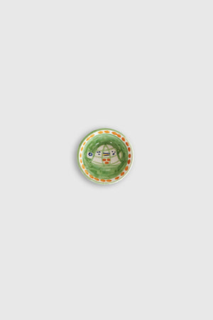 Mini bol à tapas en céramique Tortue - Vert