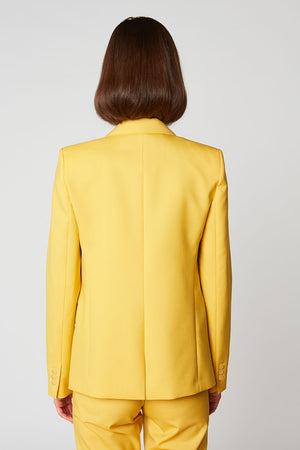 veste de tailleur à la coupe légèrement ajustée dos - Jaune