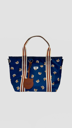 Sac cabas motif Nounette - Marine