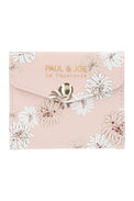 Pink card holder with flowers
