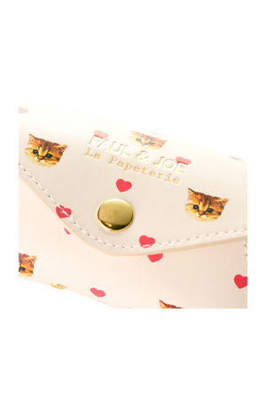 Glasses case printed with hearts and Nounette