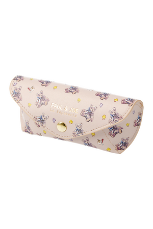 Glasses case with teddy bear print