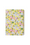 Yellow A5 notebook with floral pattern
