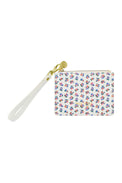 Ivory card holder with daisy pattern