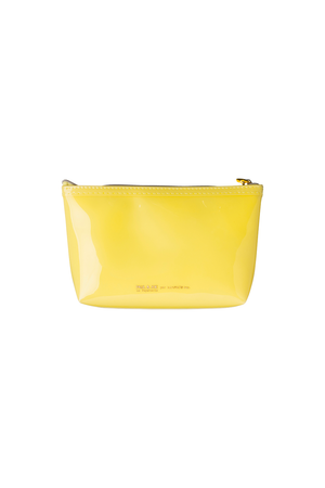 Seamless yellow floral pattern pouch