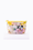 Seamless yellow floral pattern pouch