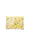 Flat pouch transparent yellow floral pattern
