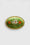 Plat oval en céramique 18cm Tortue - Vert
