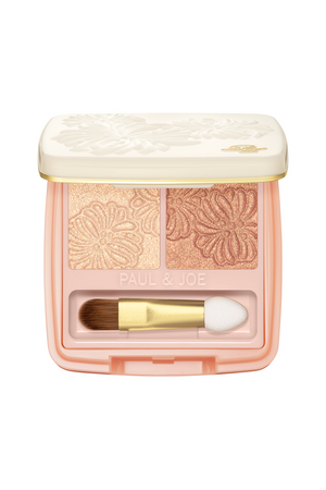 Eye shadow and blush mirror case - Chrysanthemums