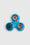 Trio de bols à tapas en céramique Poisson - Bleu