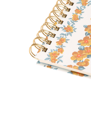 A5 notebook with floral print