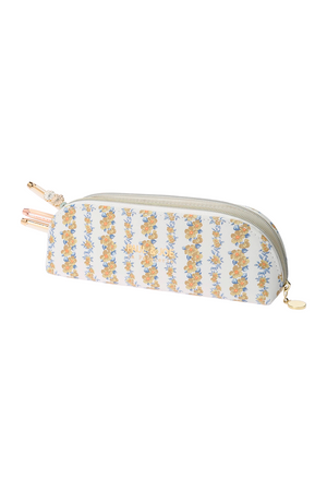 Small pencil case with a floral print